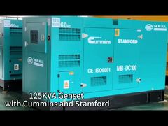 Generator diesel 125KVA berkinerja tinggi, didukung oleh mesin Cummins dan generator Stamford!