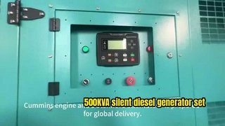 Genset diesel senyap 500KVA ini—ditenagai oleh mesin tangguh dan alternator Stamford