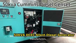 Genset diesel senyap 50KVA DCEC ini dirancang untuk keandalan maksimum dan profitabilitas dealer