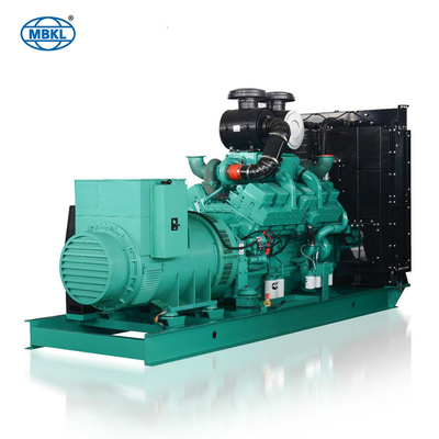 Harga yang bagus Cummins KTA19-G3 Mesin Buka 400kw Generator Diesel Low Noise 500KVA tipe diam on line