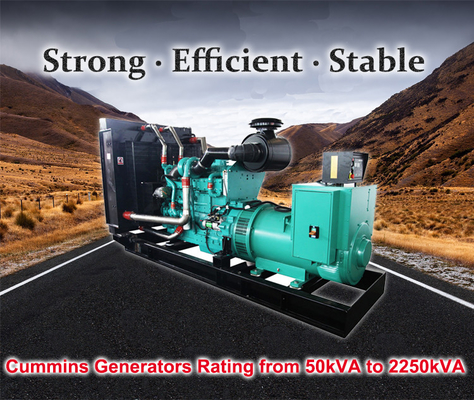 kualitas Set Generator Diesel Cummins 6 Silinder dengan pendingin air kecil 110KW 137.5KVA pabrik