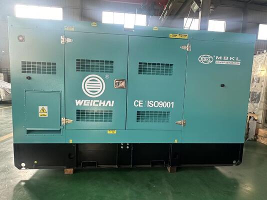 Harga yang bagus Weichai Silent Diesel Generator Set - 140KVA / 112KW, Konstruksi Tugas Berat untuk Daya Utama & Standby on line