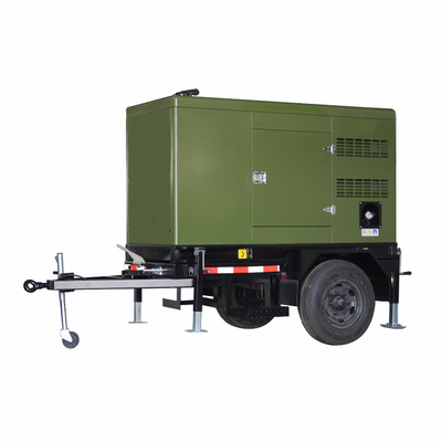 Stasiun mobile 460KW 575KVA Generator diesel tipe trailer dengan mesin Cummins KTAA19-G6