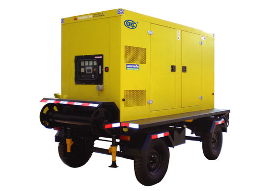 Weichai 350KW trailer dipasang generator diesel set Untuk mengisi daya